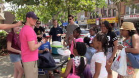 Handing Out Water and Promoting Mosaic Baptist Church Handing Out Water and Promoting Mosaic Baptist Church