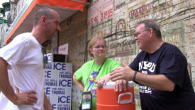 Handing Out Water and Promoting Mosaic Baptist Church Handing Out Water and Promoting Mosaic Baptist Church