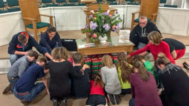 Praying Over Operation Christmas Child Shoeboxes