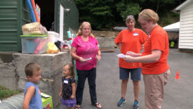 Greeting People at VBS Greeting People at VBS