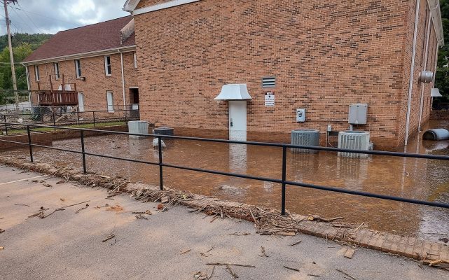 Flood Waters In The Back Yard - September 2024